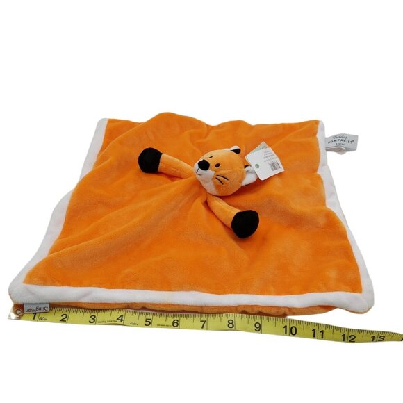 Teddykompaniet Diinglisar Collection 11 Inch Plush Animal Blanket Fox Orange - Picture 4 of 10